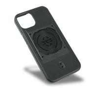 SKS GERMANY COMPIT Cover for iPhone 15 Mobile Phone Case with Attachment for COMPIT System (Comfortable Feel, Shock-Absorbing, with Mounting Device, Made of Abrasion-Resistant Plastic) black