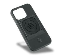 SKS GERMANY Unisex - Adult Cover for iPhone 15 Pro Mobile Phone Case COMPIT System (Comfortable Feel, Shock Absorbing, with Attachment Device, Made of Wear-resistant Plastic), Black, One Size