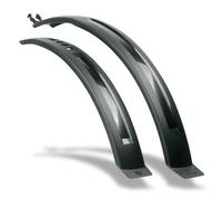 SKS GERMANY HIGHTREK SET Mudguard set with universal mounting (bicycle accessories made of impact-resistant high-performance plastic, quick and tool-free mounting, sporty look)