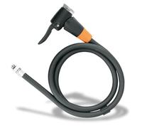 SKS GERMANY Hose with E.V.A. head for RENNKOMPRESSOR, bicycle pump hose, accessories & spare part (pump head with hose compatible with SKS GERMANY RENNKOMPRESSOR, thread: M 8 x 0.75), Black