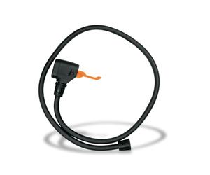 SKS GERMANY hose with MV EASY head spare part for AIR-X-PRESS, AIRKOMPRESSOR COMPACT, AIRKOMPRESSOR bicycle pump hose (pump head with hose, all valve types, 900 mm), black