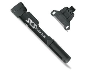 SKS GERMANY INJEX CONTROL DIGI Bicycle Pump (Digital Pressure Gauge, Switchable Telescopic Function, 2-Component Handle with Textured Surface, MV Easy Valve Head, Made in Germany)