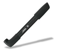 SKS GERMANY ROOKIE 1 (225-240 mm) air pump, bicycle pump (suitable for all valve types, O-ring technology for immediate pressure build-up, can be mounted on the luggage rack), Black