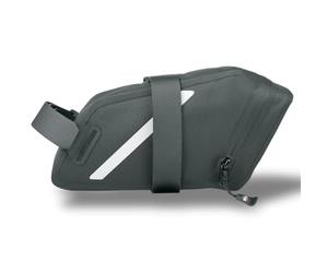 SKS GERMANY Trail Saddle Bag M Saddle Bag for Bicycles (Bicycle Bag, Waterproof and Robust, for Mountain and Gravel Bikers, Reflective Elements), Black