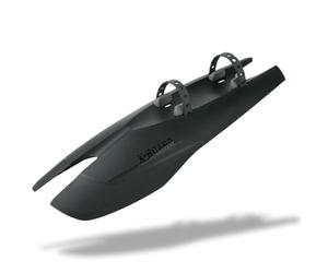 SKS GERMANY X-BOARD DARK down tube mudguard made of 2-component plastic (ideal for all bike sizes, ideal for enduro bikes, perfect splash protection, robust rubber fastening