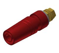 SKS Hirschmann 972357701 SAB 2600G M4 Au Safety Laboratory Socket Vertical Installation Pin Diameter 4 mm Red
