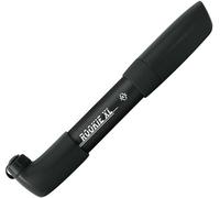 SKS GERMANY ROOKIE XL BLACK bicycle pump with strong pumping power (bicycle accessory with reversible head for all valves, robust and powerful, max. pressure: 5 bar / 73 PSI), black.
