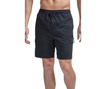 SKT Men's Swim Trunks Board Shorts Swimming Shorts Quick Dry Summer Beach Shorts with mesh Lining (as8, Alpha, m, Regular, Regular, Black)