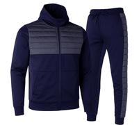 SKT OLYMPUS Slim Fit Skinny Men Poly Tricot Tracksuit Hooded Jogging Bottoms Joggers (GREY/BLACK, MEDIUM)