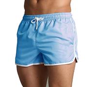 SKT Quick Dry Mens Swimming Shorts Swim Trunks with Mesh Lining Summer Board Short SkyBlue