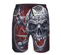 SKT T1 Men's Beach Board Shorts Swim Trunks Quick Dry Swimsuit Bathing Suits Swimwear Casual Athletic Shorts with Pockets