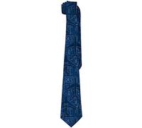 SKT T1 Men's Ties Blue Aircraft Neckties Plane Plan Of The Airplane Necktie for Holiday Party Wedding, Gifts for Pilot Teens, One Size