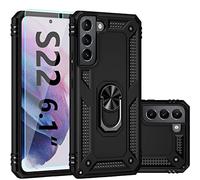 SKTGSLAMY Samsung Galaxy S22 Case,Galaxy S22 Case,with Screen Protector,[Military Grade] 16ft. Drop Tested Cover with Magnetic Kickstand Car Mount Protective Case for Samsung S22 5G, Black