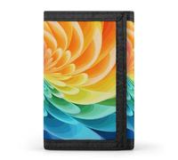 SKTNBM Trifold Wallet,Rainbow Dynamic Print Slim Wallet,front Pocket Wallet,best Men's Trifold Wallet,slim And Sleek for Men And Women, Black, One Size, Modern