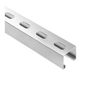 SKTREX 5 Feet Length Strut Channel Trolley Track,1-5/8" high and Wide 12 Gauge Metal Steel u Channel with Short Slotted Back Channel - Pre-Galvanized Zinc Finish for Durability (Pack of One)