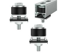 SKTREX Anti-Skid designTrolley Roller Wheels Limit Trolley Assembly Positioning for Unistrut Strut Channel with 1-5/8" Wide and All 1-5/8" or Taller Strut Channel Pack of 2
