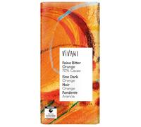 Vivani Organic Fine Dark Orange Bar 80g