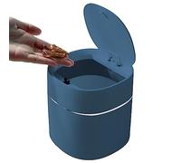 SKUDA Trash Can,With Lid Small Bathroom Bin | Small Trash Can, Countertop Garbage Cans, Trash Can For Desk Vanity Tabletop