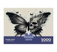 Skull 1000 Piece Halloween Jigsaw Puzzles for Adults And Kids Challenging Puzzle Games 1000 Pieces Fun, Challenging & Brainteasing Adults Jigsaw Puzzle for Women, Gifts for Men 70x50cm/1000pcs