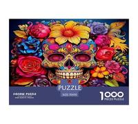 Skull 1000 Piece Halloween Jigsaw Puzzles for Adults And Kids Family Puzzle Educational Games 1000 Pieces Fun, Challenging & Brainteasing Adults Jigsaw Puzzle Challenge High Difficulty 70x50cm/1000pcs