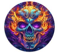 Skull 1000 Piece Jigsaw Puzzle for Adults Fantasy Gothic Challenging Puzzles Challenge Games Fun Present & Activity 1000pcs (67.5x67.5cm)