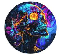 Skull 1000 Piece Jigsaw Puzzle for Adults Fantasy Gothic Challenging Puzzles Educational Games Fun Present & Activity 1000pcs (67.5x67.5cm)