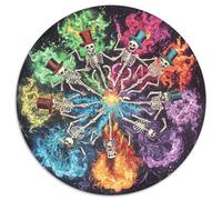 Skull 1000 Piece Jigsaw Puzzle for Kids And Adults Fantasy Gothic Colourful Jigsaws Educational Games Fun Present & Activity 1000pcs (67.5x67.5cm)