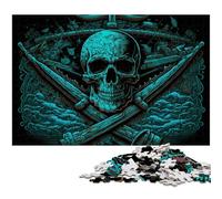 Skull 1000 Piece Jigsaw Puzzles for Adults Impossible Jigsaw Puzzles for Adults Ideal And Home Decor 50x75CM/19.68x29.52inch