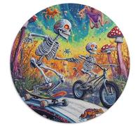 Skull 1000 Piece Science Fiction Jigsaw Puzzle For Adults Challenging Game Stress Relief Puzzle Exercise The Memory of The Brain for Adults And Kids, Age 12 Years Up 1000pcs (67.5x67.5cm)