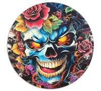 Skull 1000 Pieces Science Fiction Jigsaw Puzzles For Adults Family Challenge Toys Stress Relieving Entertainment Exercise The Memory of The Brain for Adults And Kids, Age 12 Years Up 1000pcs (67.5x67.