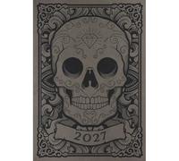 Skull A5 Diary 2027, General Diaries, Week To View, Art, Gift