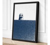 Skull Above the Divide Canvas Wall Art Print 36x24 Inch