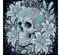Skull Abstract 5D Diamond Art Painting Kit Partial Drill 30x30cm DIY