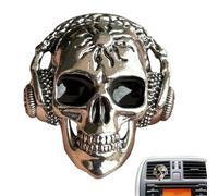 Skull Air Freshener Car - Halloween Aromatherapy Diffuser | Skeleton Car Scents Vent Clip, Spooky Interior Decoration for SUV, Truck, RV, Automotive Accessories, Haunted Party Props