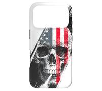 Skull America, USA, mechanical, rock, vintage, festival, fun Case for iPhone 17 Pro