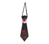 Skull And Ball Shaped Tie Pin Tie With Eyes: Design | Glitter Eyeball Design Polyester Tie & Glitter Bow Tie for Kids Adults Halloween