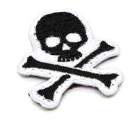 Skull and Crossbones Hook and Loop Morale Patch Skeleton Pirate Flag Military Army Airsoft Badge Skull Cross Bones