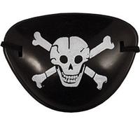 Skull and Crossbones Plastic Pirate Eye Patch