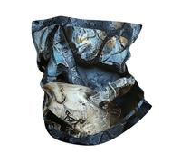 Skull And Horns Evil Pentagram Satanic Death And Dark Unisex Neck Warmer Multifunctional Neck Gaiter Lightweight Snood Scarf For Running Cycling Walking Summer