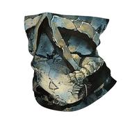 Skull And Horns Pentagram Evil Satanic Death And Dark Unisex Face Covering Scarf Stretchy Snood Soft Bandana For Running Cycling Hiking Summer