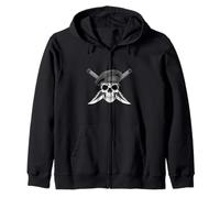 Skull and Knives Practical Self Defense Training Zip Hoodie