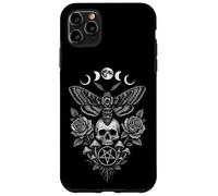 Skull and Moth Moon phases - Occultism Occult Artwork Case for iPhone 11 Pro Max