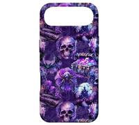 Skull and Spider Dark Fantasy Seamless Purple Aesthetic Case for iPhone Air