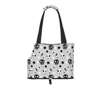 Skull And Stars Printed Pet Tote Bag -Travel Pet Puppy Dog Carrier Backpack Tote Shoulder Bag For Subway/Shopping/Hiking/Traveling