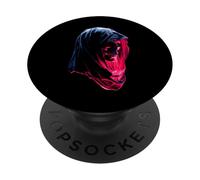 Skull Art Motif Rock Art Graphic Men Women Artwork Design PopSockets Adhesive PopGrip