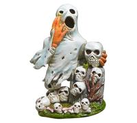 Skull Backflow Incense Holder Burner Horror Ghost Resin Table Centerpiece