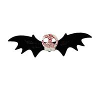 Skull Bat Hair Clip Punk Angel Bat Barrettes For Creative Halloween Gothic Duckbill Clips Accessor Punk Duckbill Clip