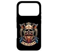 Skull Beard Valhalla Scroll - Viking Axe with Odins Raven Case for iPhone 17 Pro