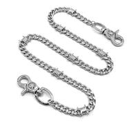 Skull Biker Wallet Chain, Heavy Duty Pocket Chain Men Chains for Jeans, Pants Clothing Accessories