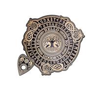 Skull/Bird/Tree Pattern Wood Talking Board Game Spirit with Planchette Metaphysical Dowsing Message Telling Tool Wood Talking Game